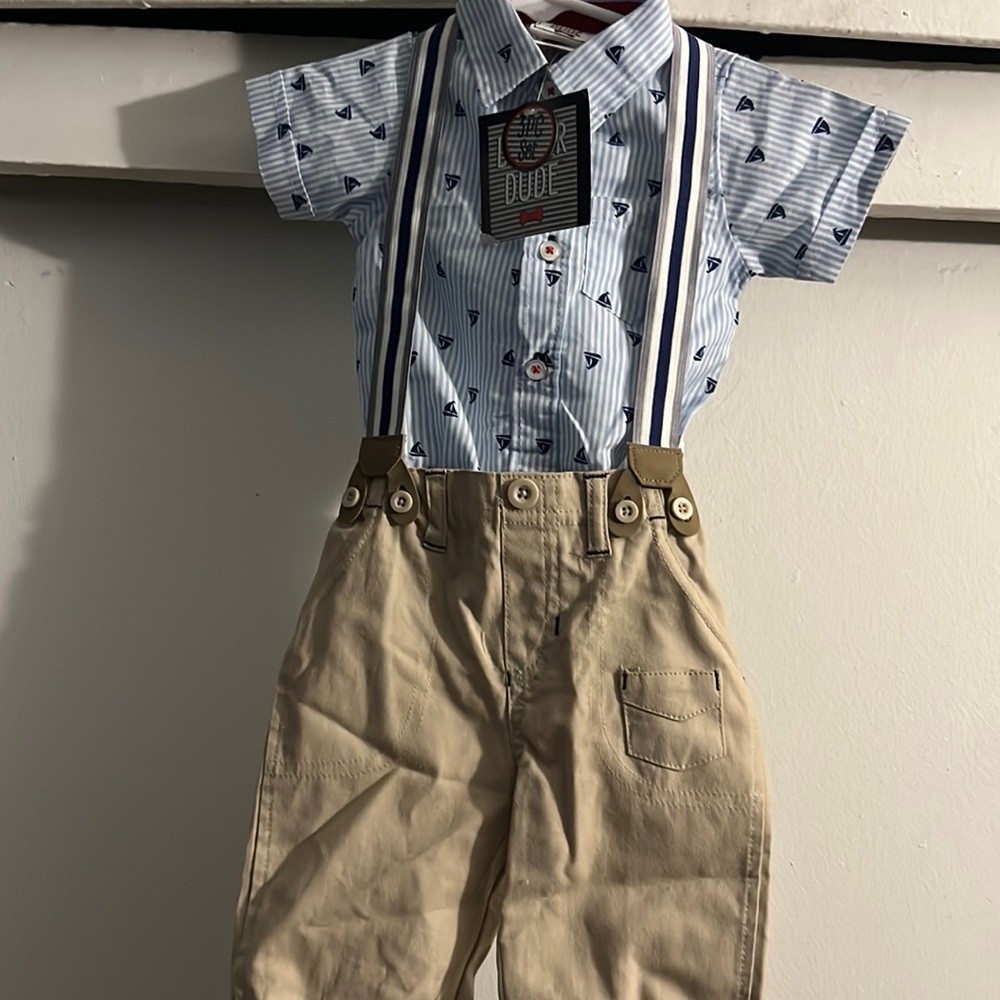 Dapper dude 3 piece boys dress up outfit set